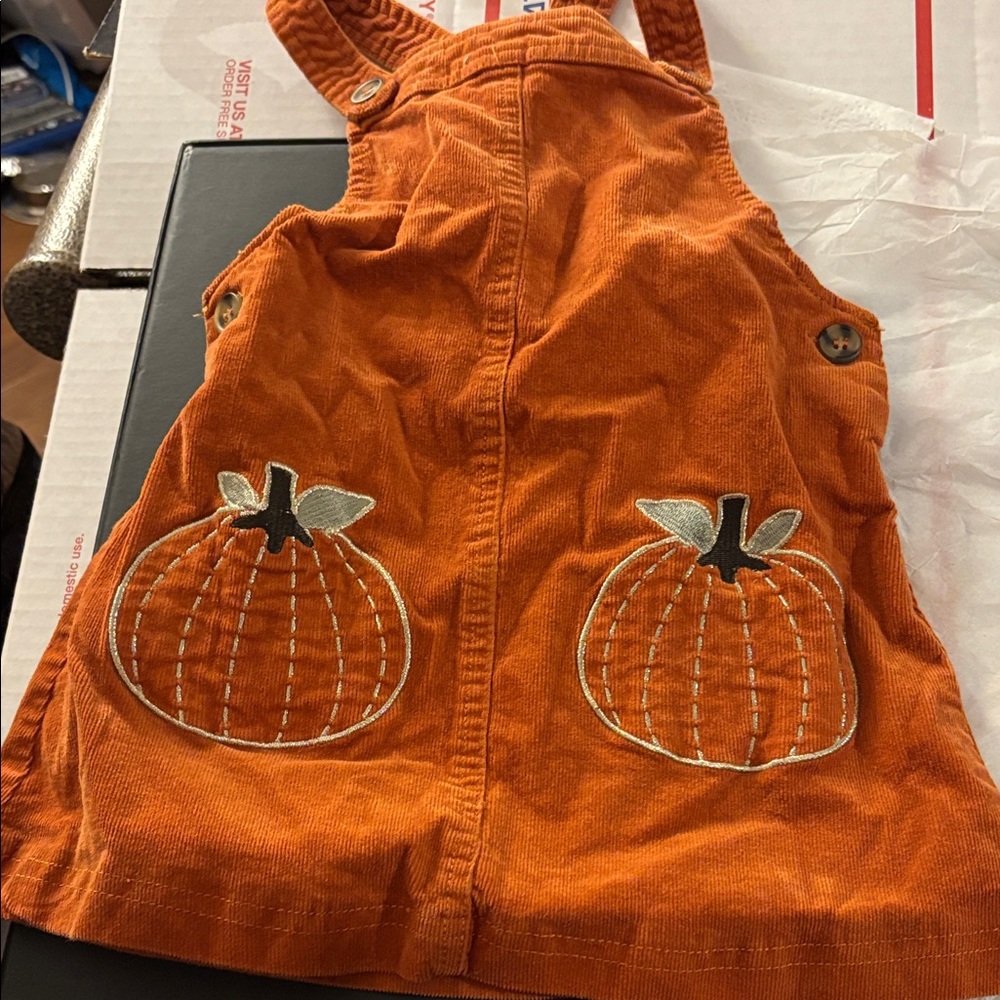 Isaac Mizrahi Orange Corduroy jumper 2T